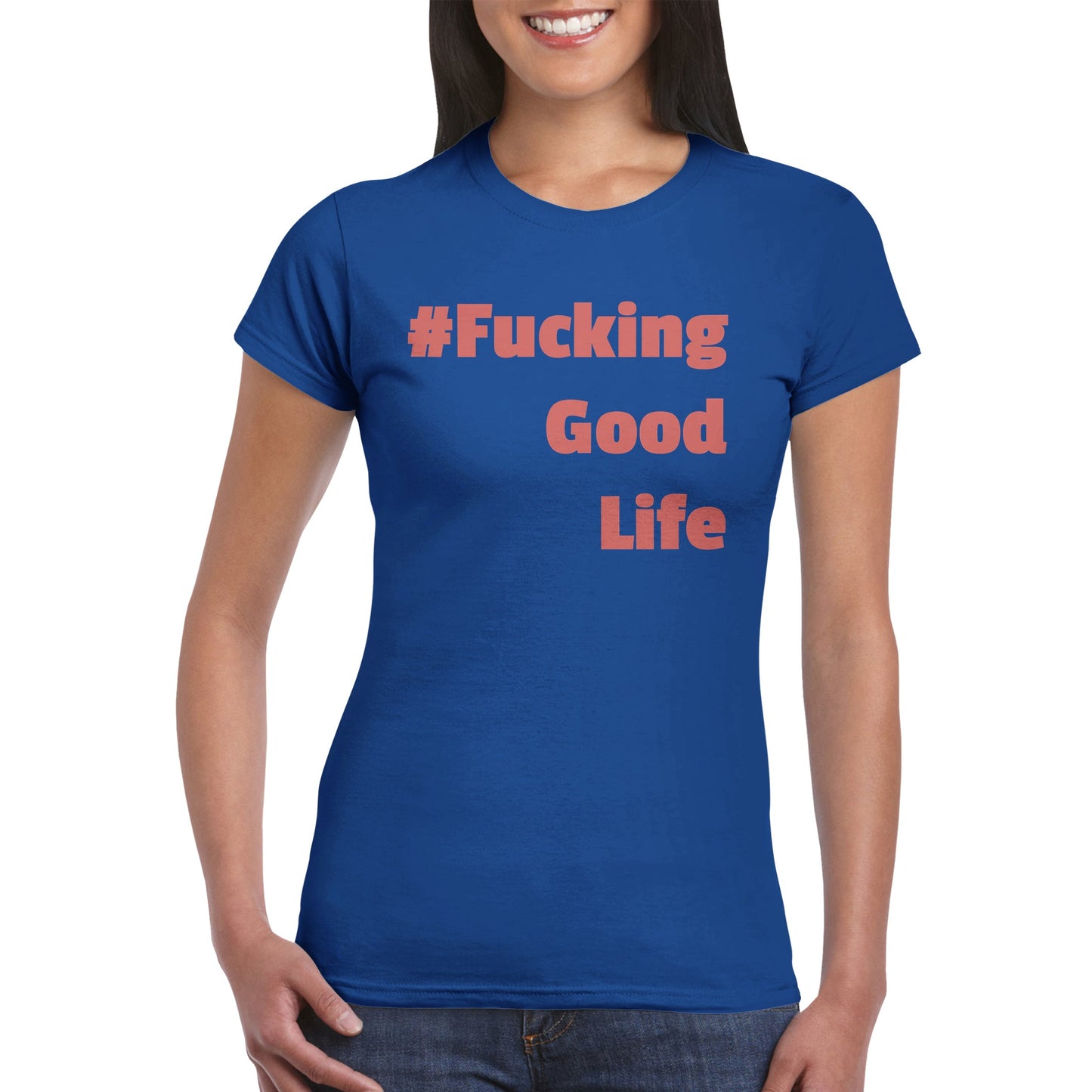 Klasična ženska Crewneck majica Good life