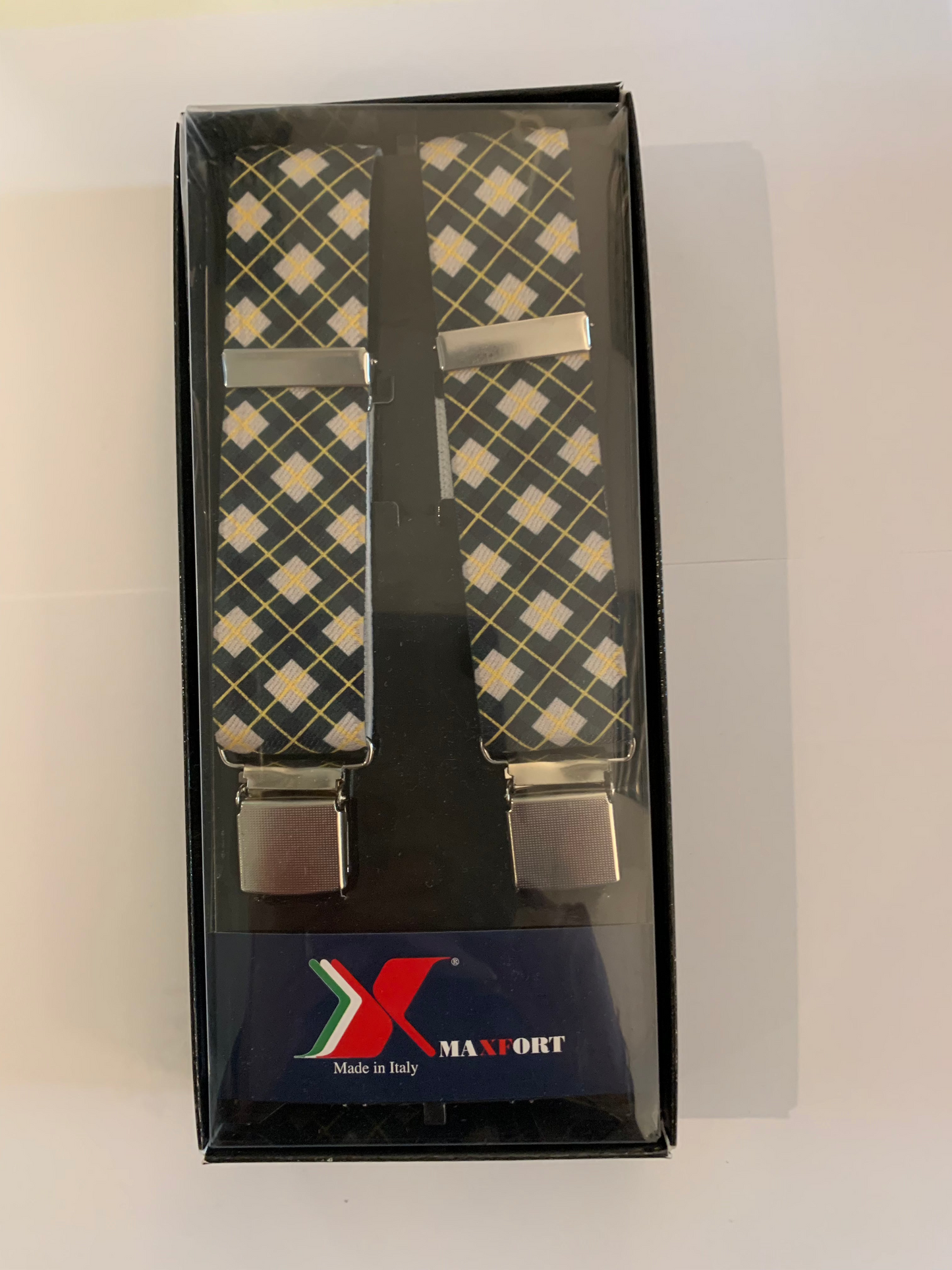 NARAMNICE ZA HLAČE Maxfort POGGIO Ocra tip X 130 cm širina 3,5 cm