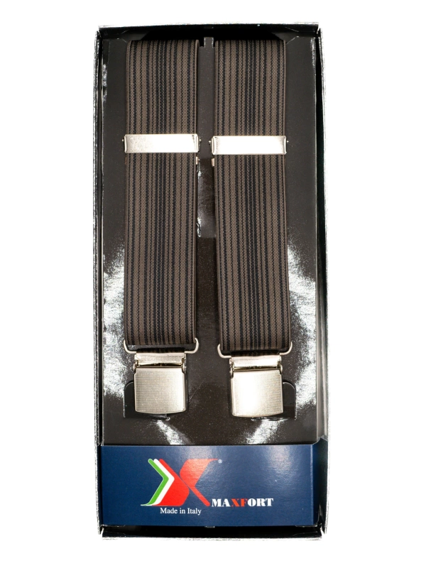 NARAMNICE ZA HLAČE Maxfort Fede tip X 130 cm širina 3,5 cm Fantasia moro