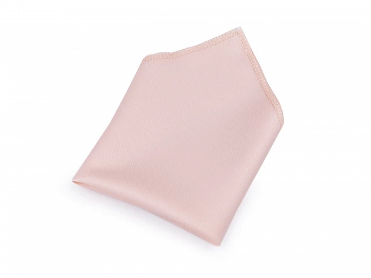 Žepni robec iz satena matte pink -ročno delo