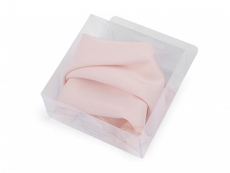 Žepni robec iz satena matte pink -ročno delo