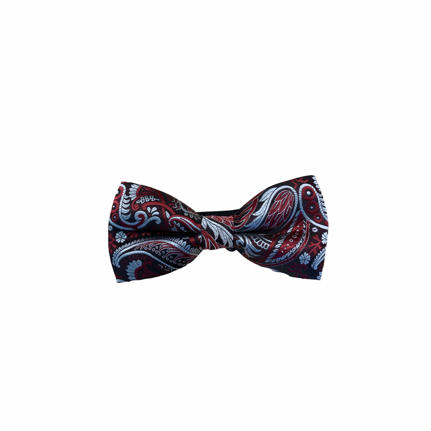 Metuljček El padrino rdeč floral vzorec dolžina 12 cm širina 6 cm