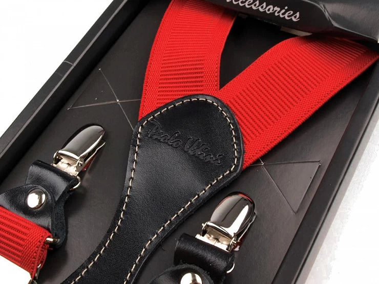 NARAMENE ZA HLAČE LUXURY BOX RED tip Y 110 cm