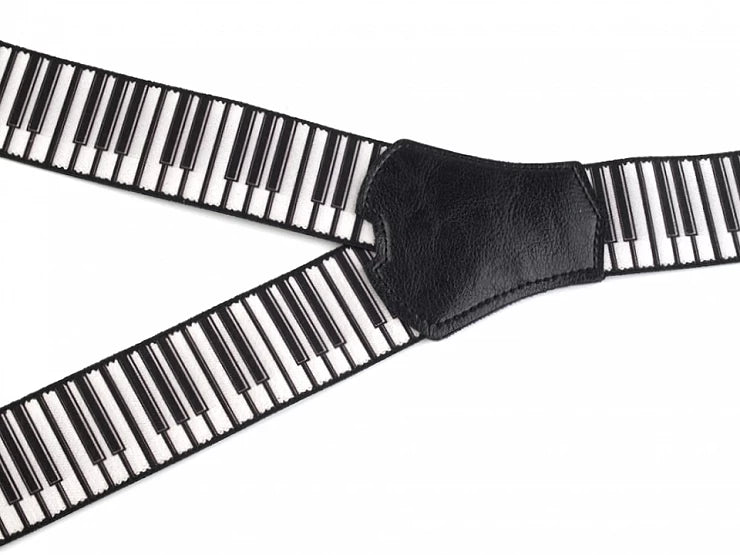 NARAMNICE ZA HLAČE piano black tip Y dolžina 120 cm