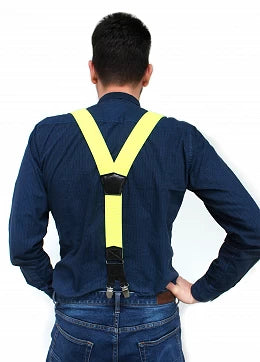 NARAMNICE ZA HLAČE neon oranžne tip Y dolžina 120 cm širina 4 cm