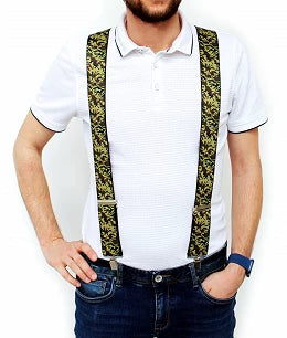 Limitirana izdaja NARAMNICE ZA HLAČE Outdoor zelena tip Y dolžina 120 cm širina 5 cm