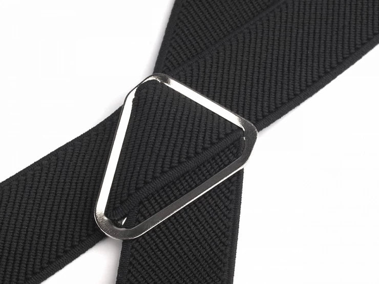 NARAMNICE ZA HLAČE - modre s pikami tip X 125 cm širina 3 cm