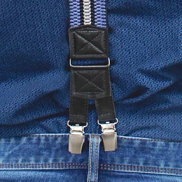 NARAMNICE ZA HLAČE Elastic 650366 črne s sivo črto tip Y dolžina 120 cm širina 4 cm