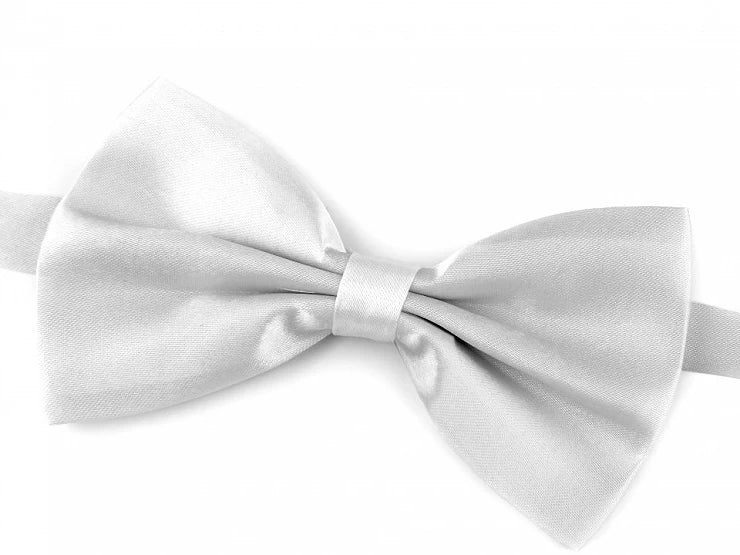 Metuljček La fiesta v svetlo sivi barvi dolžina 12,5 cm širina 7 cm