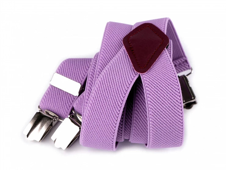 CHILDREN'S BRACES FOR TROUSERS light purple type Y length 80 cm width –