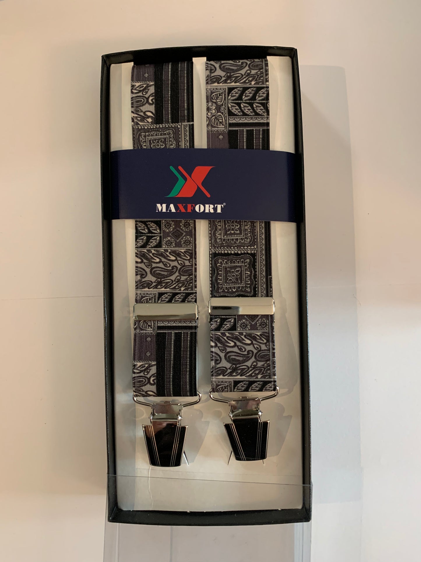 BRACES FOR PANTS Maxfort oversize CASUMARO 601 type X 130 cm width 3.5 cm