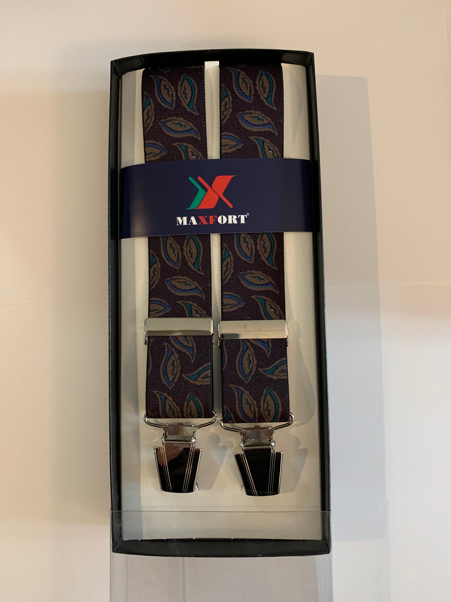 BRACES FOR PANTS Maxfort oversize CASUMARO 360 type X 130 cm width 3.5 cm