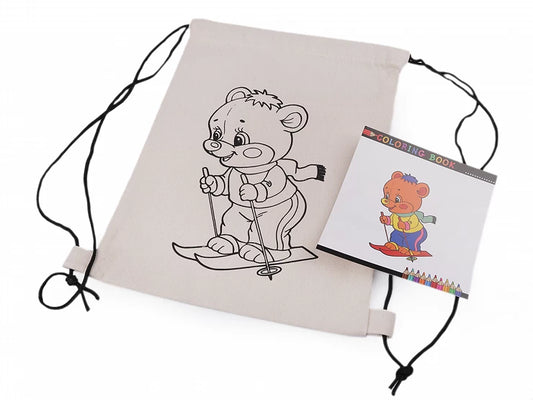 Otroška torba iz bombaža Medvedek