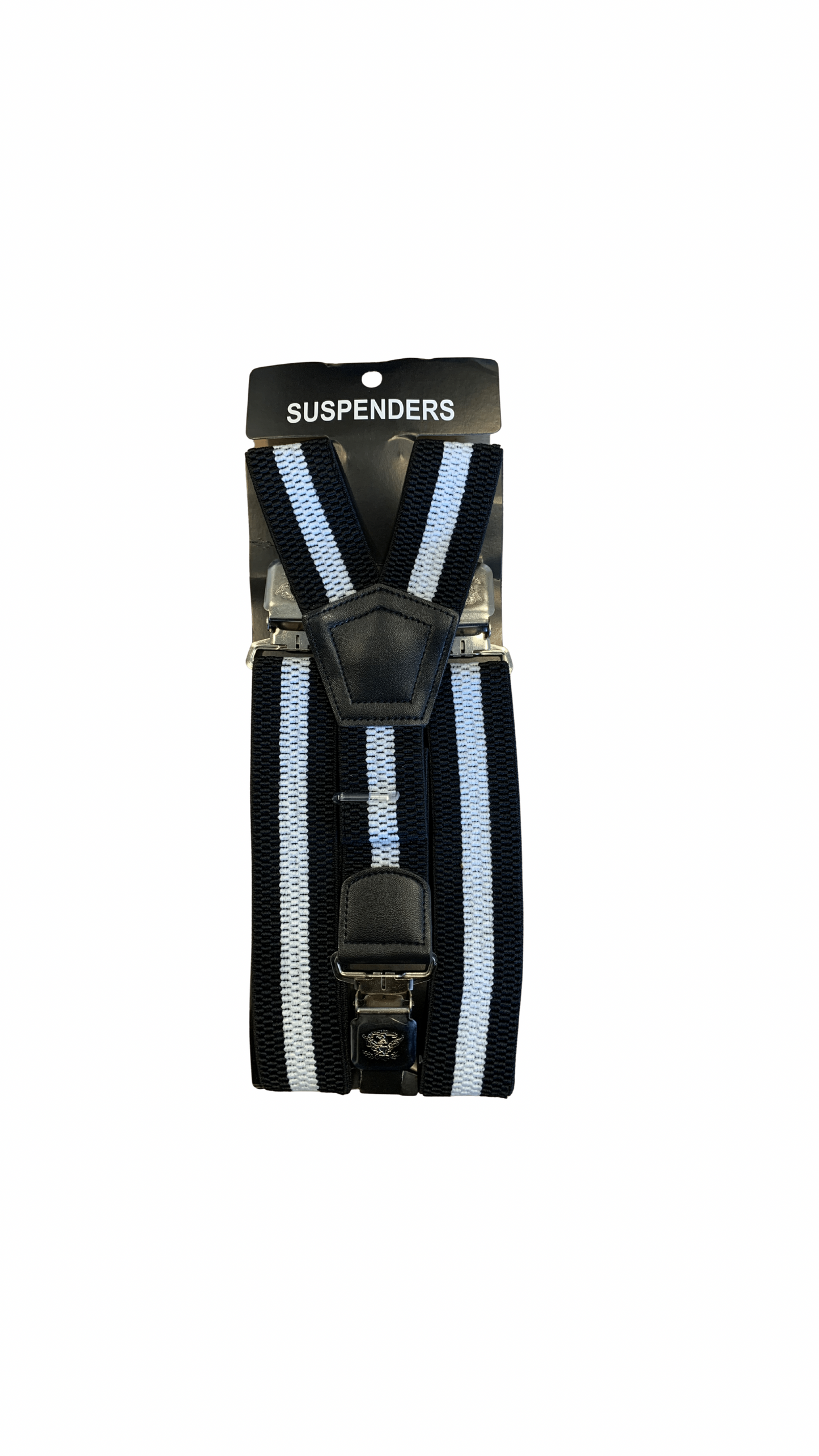 STRAPS FOR PANTS M11/2 black with white stripe type Y length 110 cm