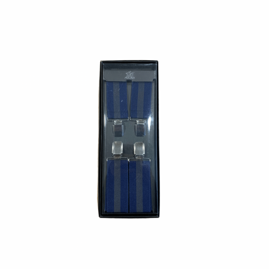 TROUSERS UNOUNOUNO blue with gray stripe type X length 120 cm