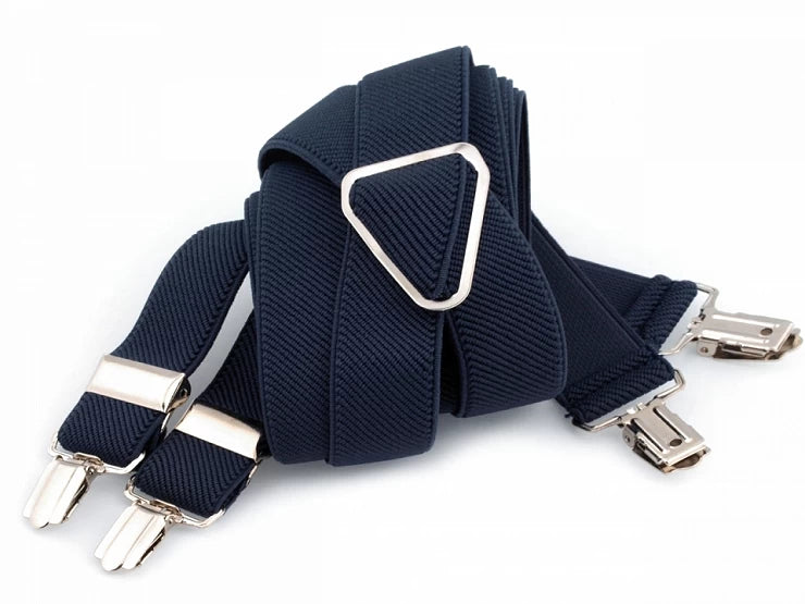 STRAPS FOR TROUSERS - blue type X 125 cm width 2.5 cm