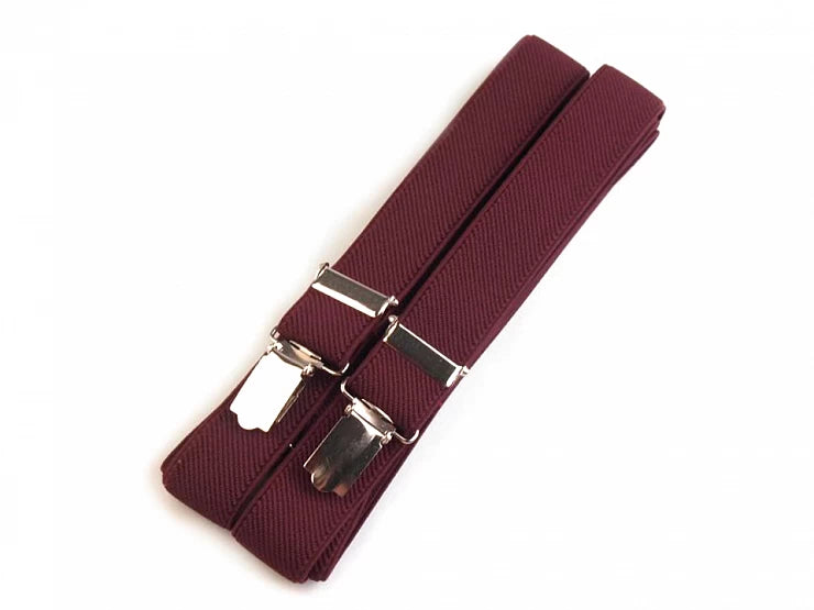 STRAPS FOR TROUSERS - black type X 125 cm width 2.5 cm