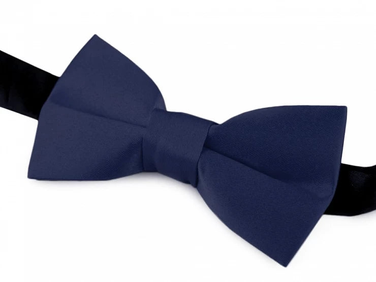 Children's bow tie, blue, length 9 cm, width 4.5 cm