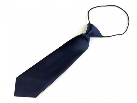 Blue children's tie, length 26 cm, width 7 cm